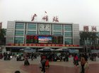 Guangzhou Train Station is only 1 station from China Hotel.  The station is an old station.  In addi