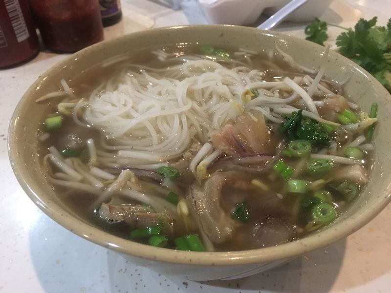 This restaurant serves inexpensive, but reasonable good, Vietnamese Pho & rice dishes.