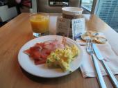 Marriott Pinnacle serves great breakfast for its elite guests at its Concierge Lounge, which is on t